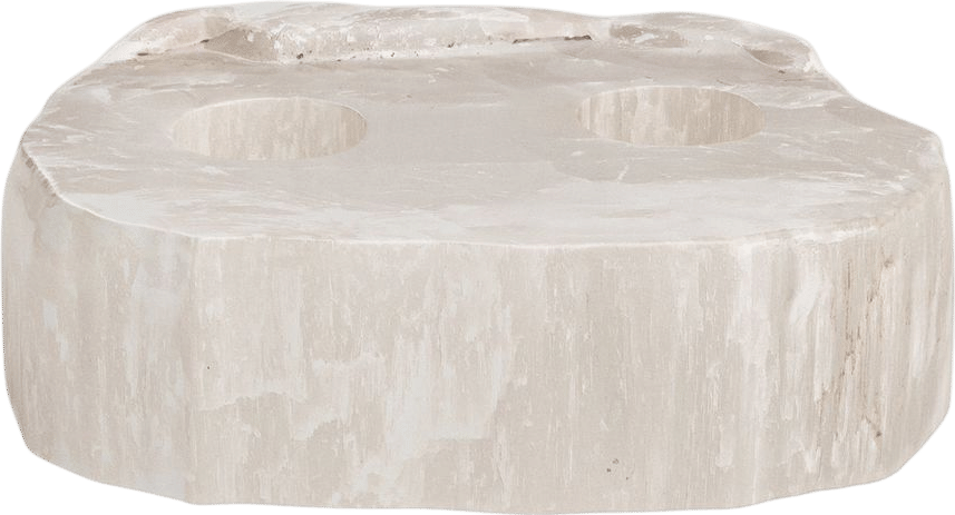 2" Selenite Tabletop Votive Holder