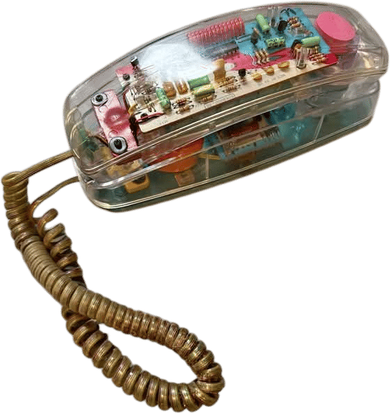 80s Unironic Clear Phone