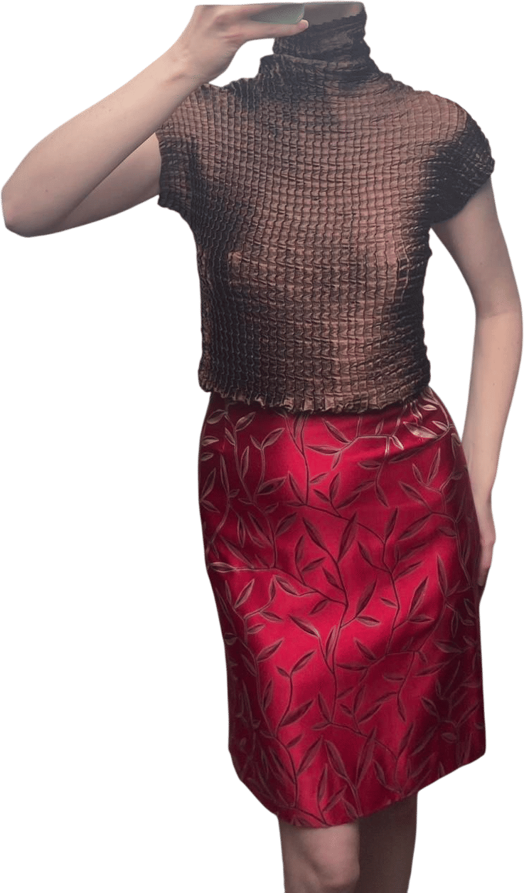 Prada Women's Red Skirt