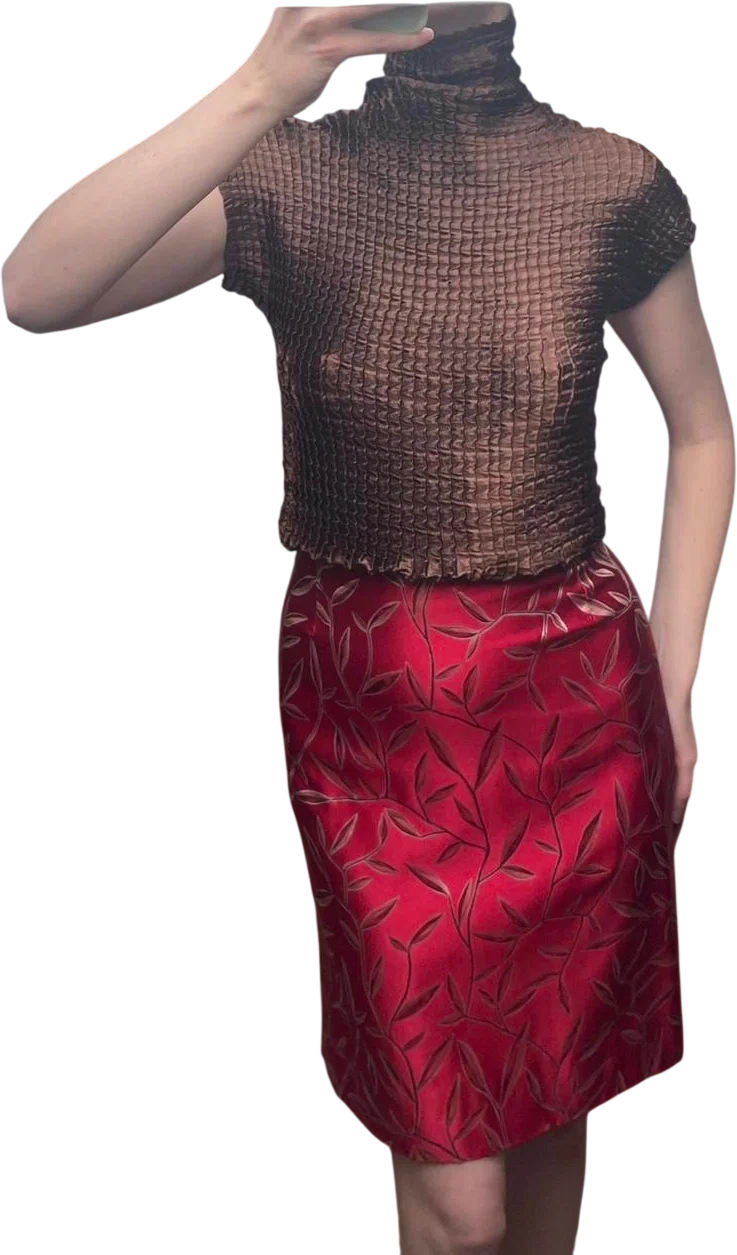 Prada 2001 Floral Skirt