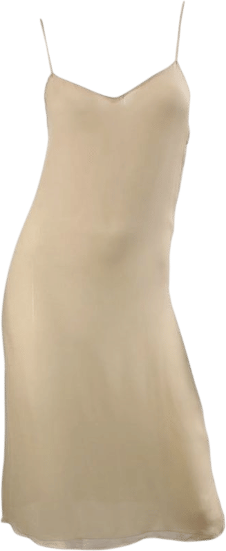 wearing a slip dress at home