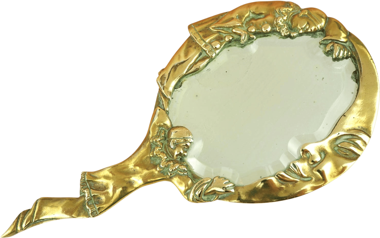 1920s pierrot and the moon hand mirror