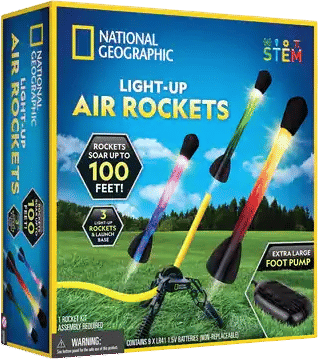 National Geographic Light-Up Air Rockets Activity Set