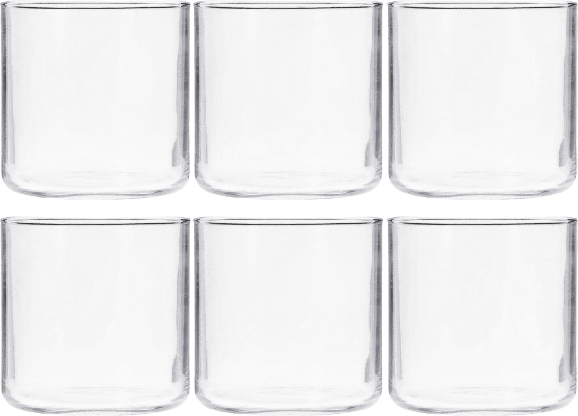 Toyo Sasaki Glass Rock Glass, 11.8 fl oz (Pack of 6)