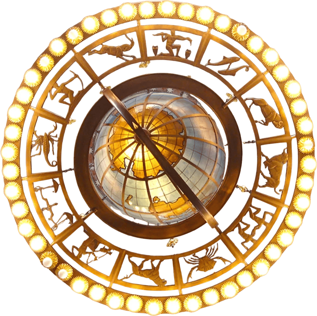 Zodiac Chandelier at the Los Angeles Public Library (Central Library)