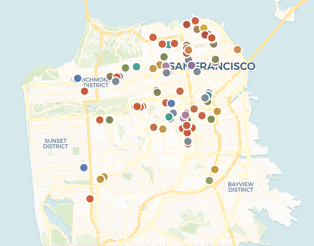 San Francisco Vintage Map