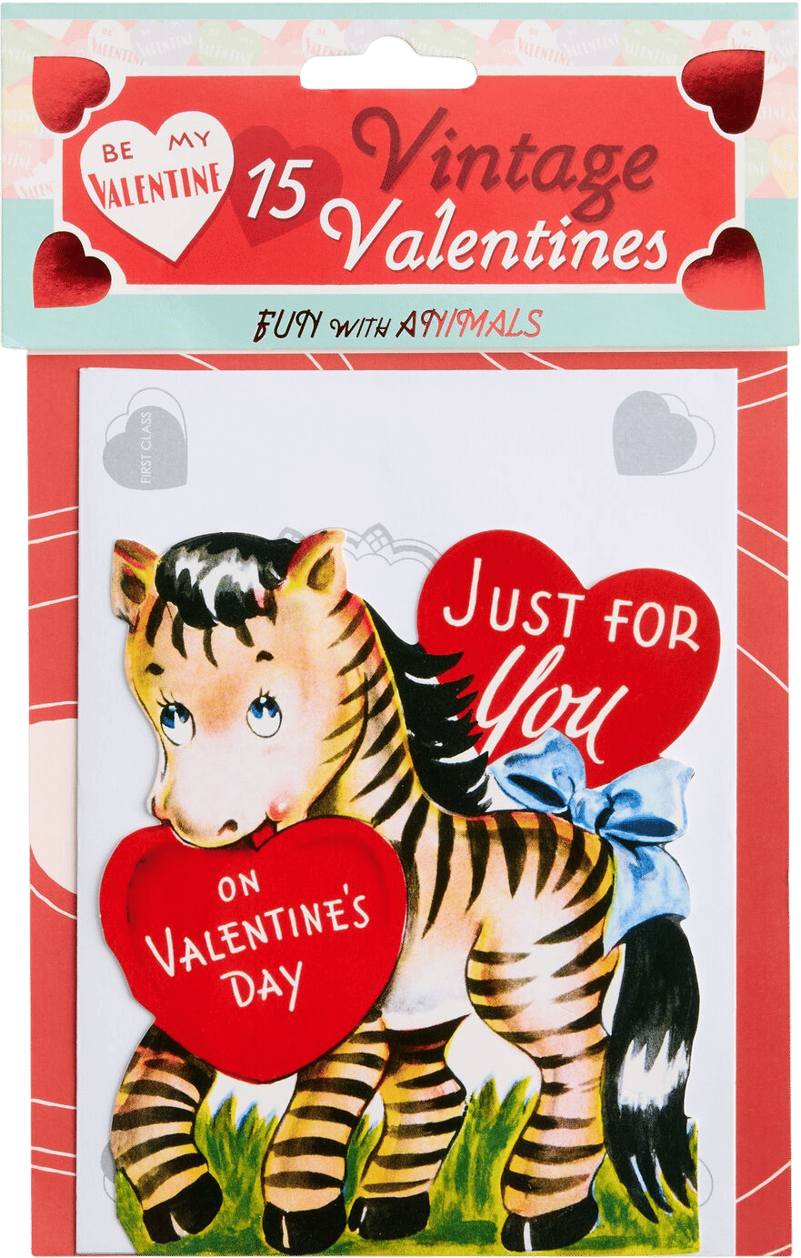 Vintage Inspired Valentine's Day Cards 15 Count