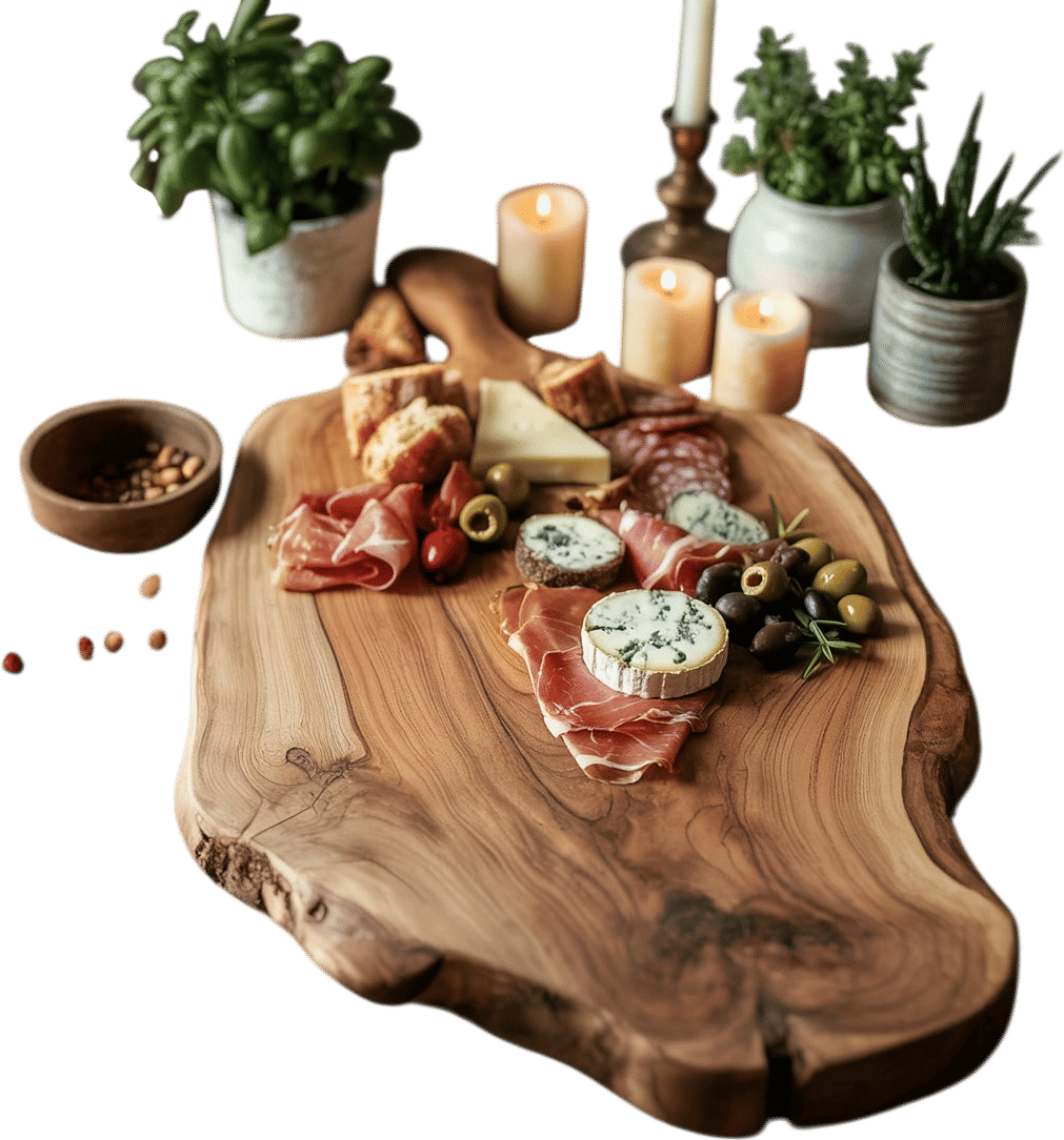 Handcrafted Live Edge Charcuterie Board