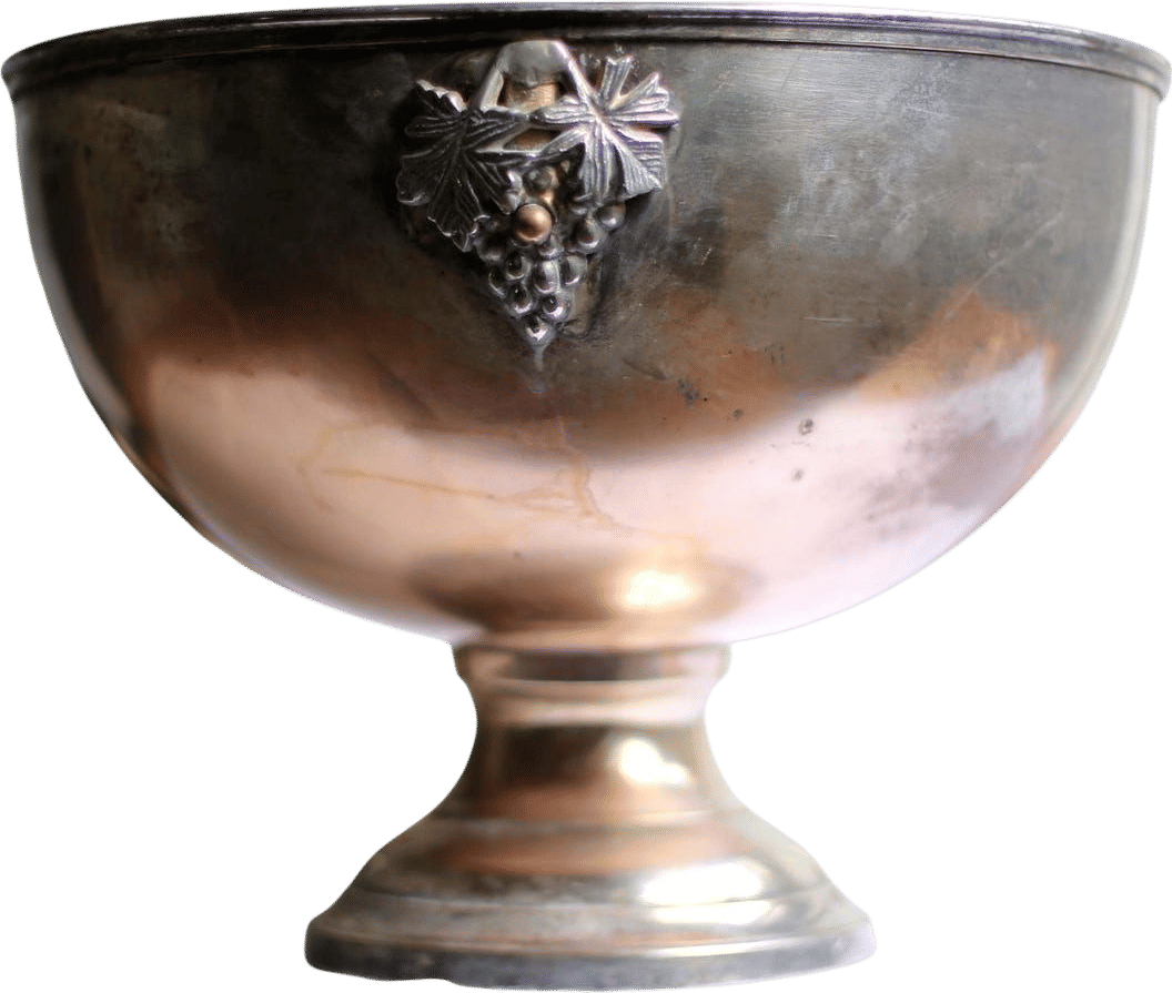 Large Antique Bricout Champagne Bath Silver Plate Ice Bucket French Wine Cooler