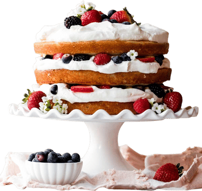 Fresh Berry Cream Cake Recipe