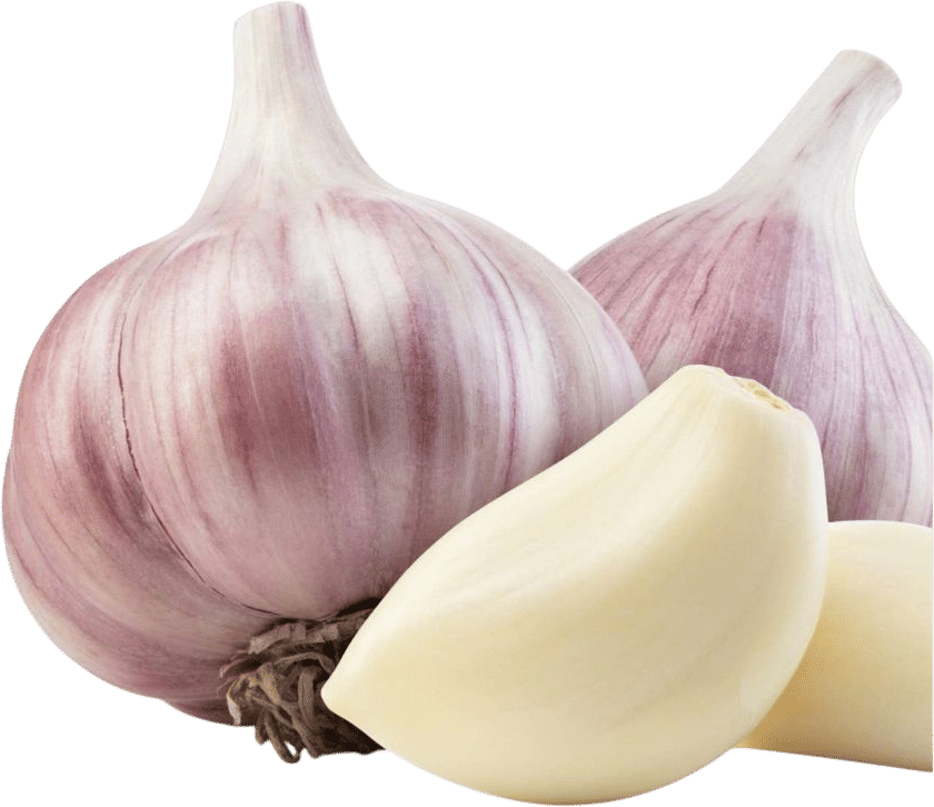 scraping a naked garlic clove on toast