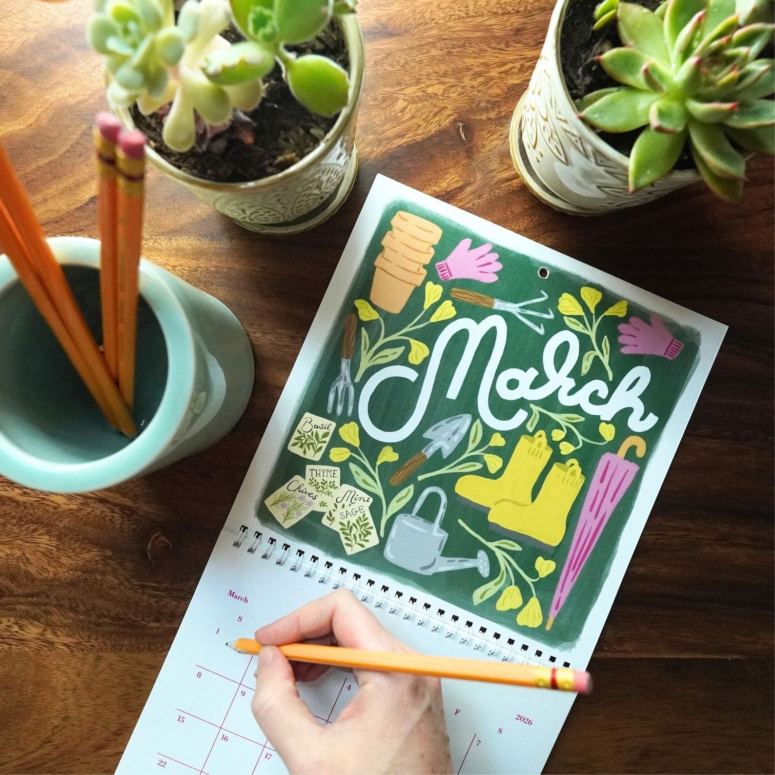 cute calendars in your toddlers' rooms