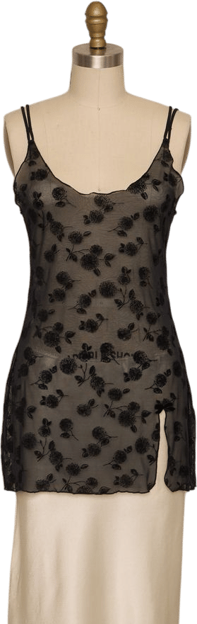 Malizia by La Perla Black Mesh Slip | Khata Space
