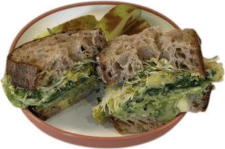 Spring Scrambled Egg Breakfast Sandwich