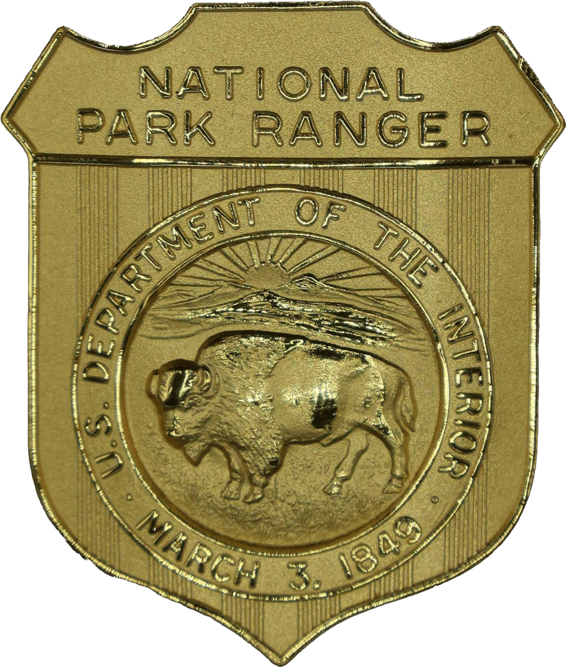 National Park Service Gold Badge Art Print