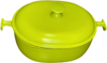 Le Creuset x Enzo Mari La Mama Lime Green #29 Large 6.75Qt