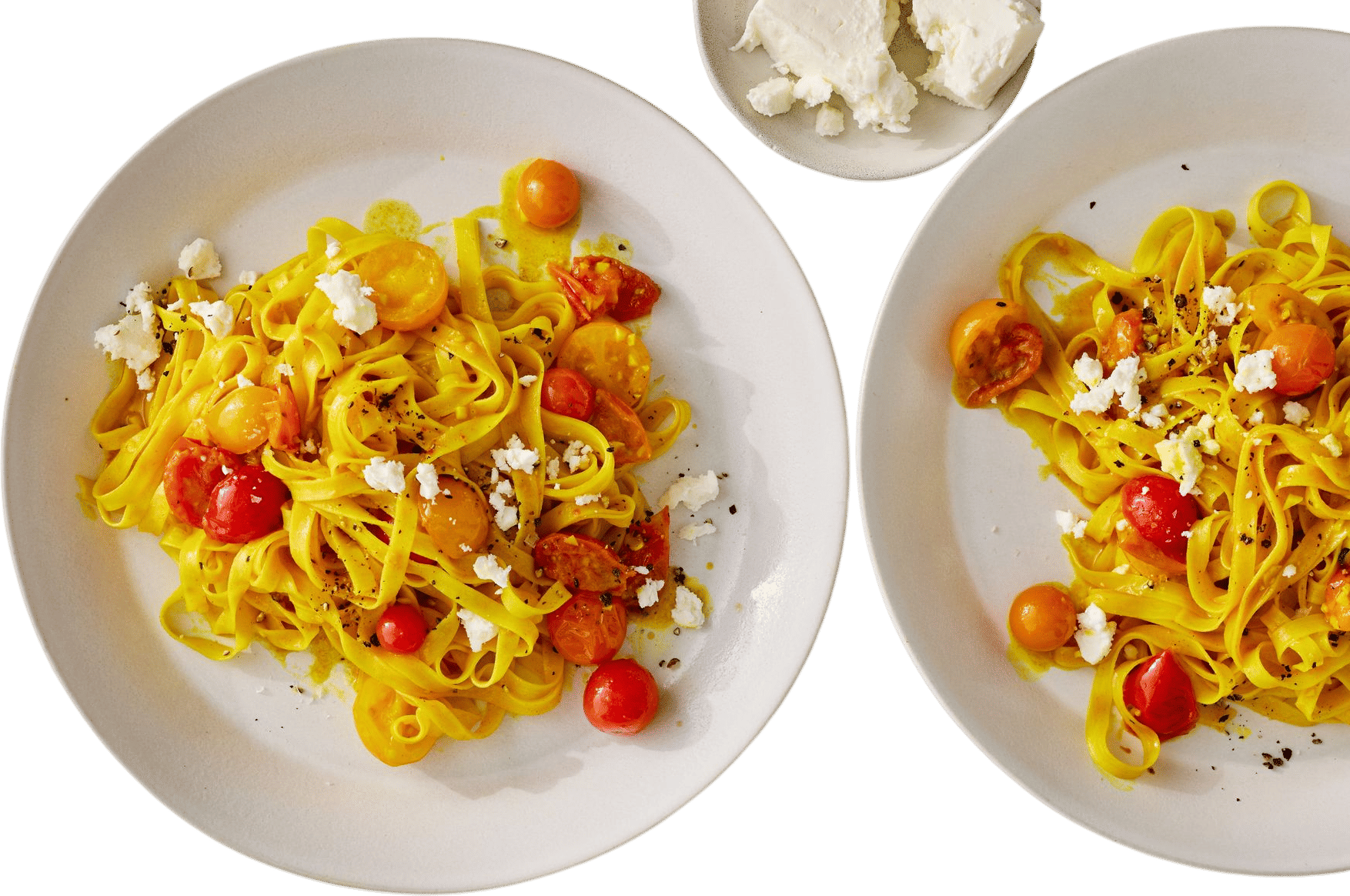 Turmeric-Butter Pasta With Tomatoes