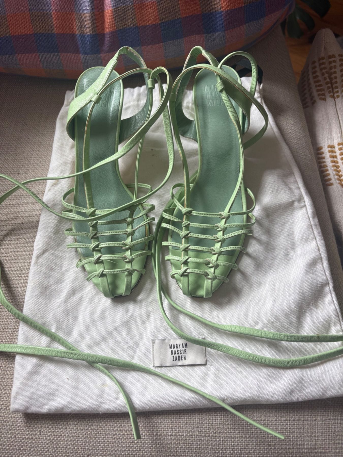 Maryam Nassir Zadeh Maribel Ankle Wrap Sandals