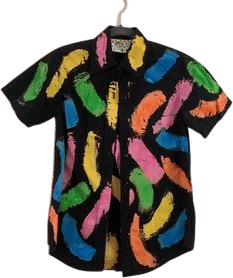 BigBud Press Paint Stroke Button Up