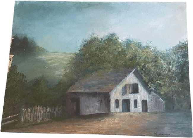 Vintage 1963 C Cunningham Oil Painting Freestone Barn Bodega on Board 18x24 - Etsy