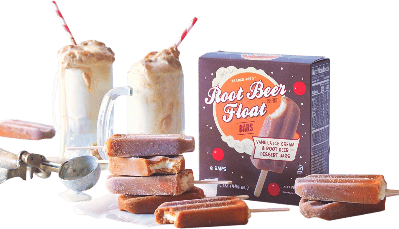 Trader Joe’s root beer float popsicles