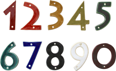 Ceramic House Numbers