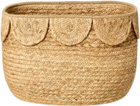 Scalloped Storage Basket