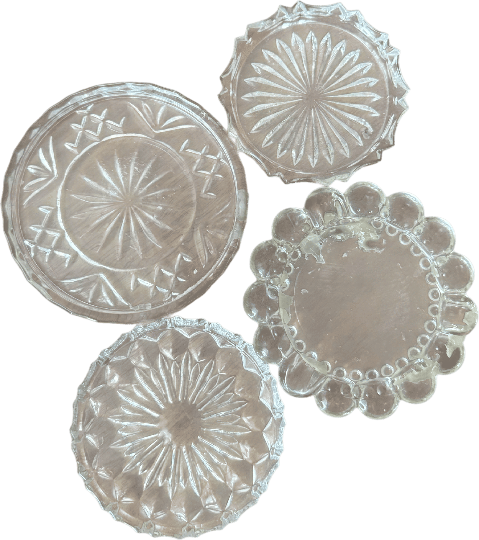 Vintage Crystal Coasters