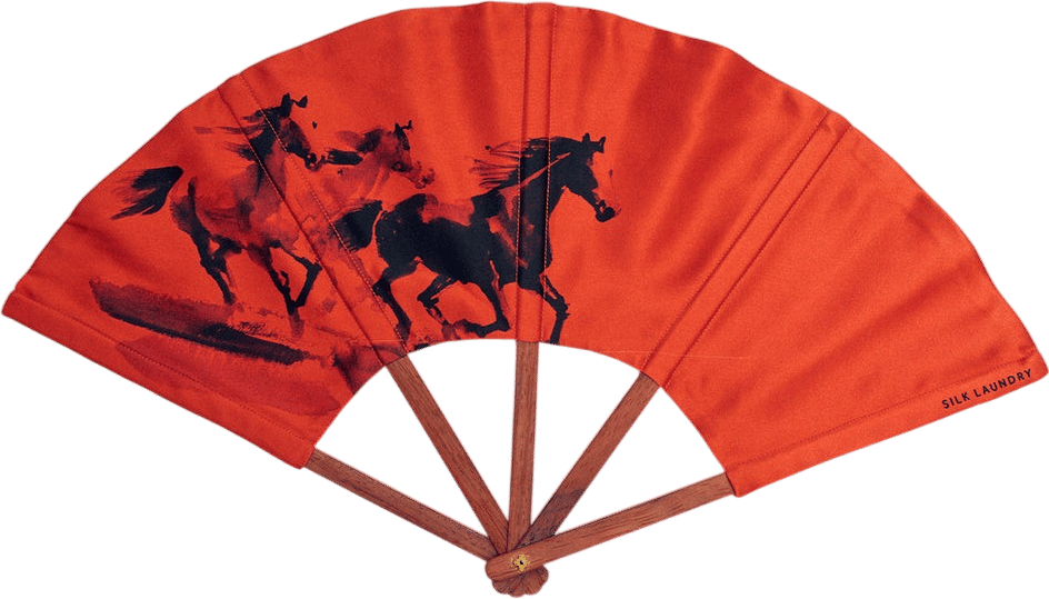 Year of The Horse Fan from Silk Laundry