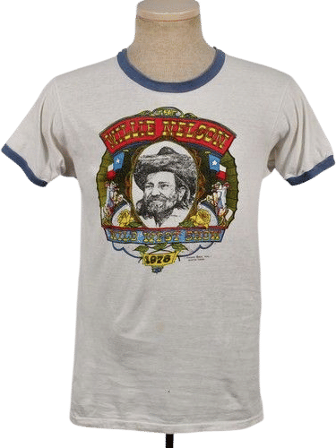 VTG 70s Willie Nelson Wild West Show T-Shirt