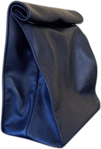 Leather lunch bag