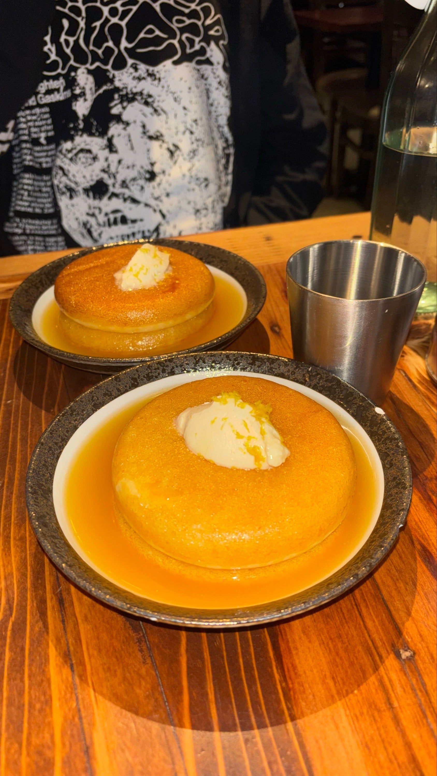 Honey butter pancakes from Golden Hof  in Midtown Manhattan, NY.