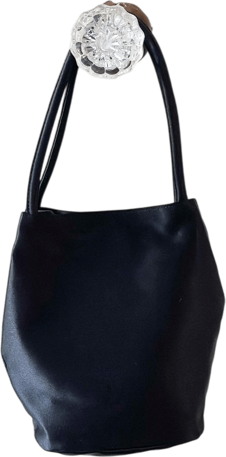 Small Top Handle Satin Bag