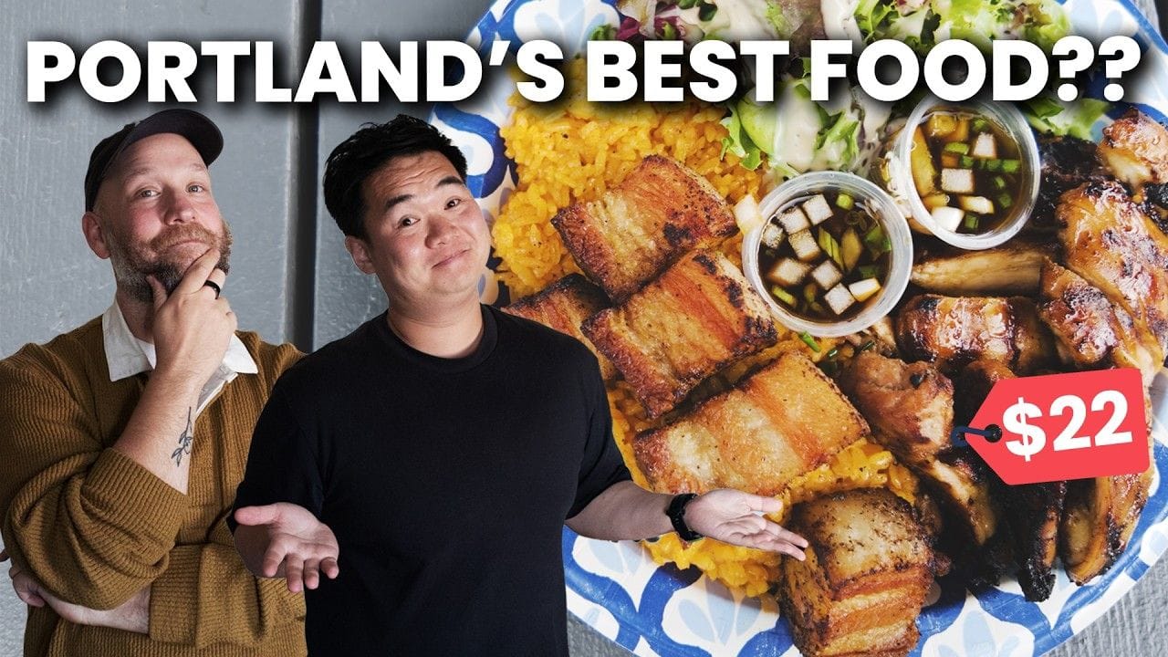 The total unabashed earnestness of Julian Mu's reactions to food in this video