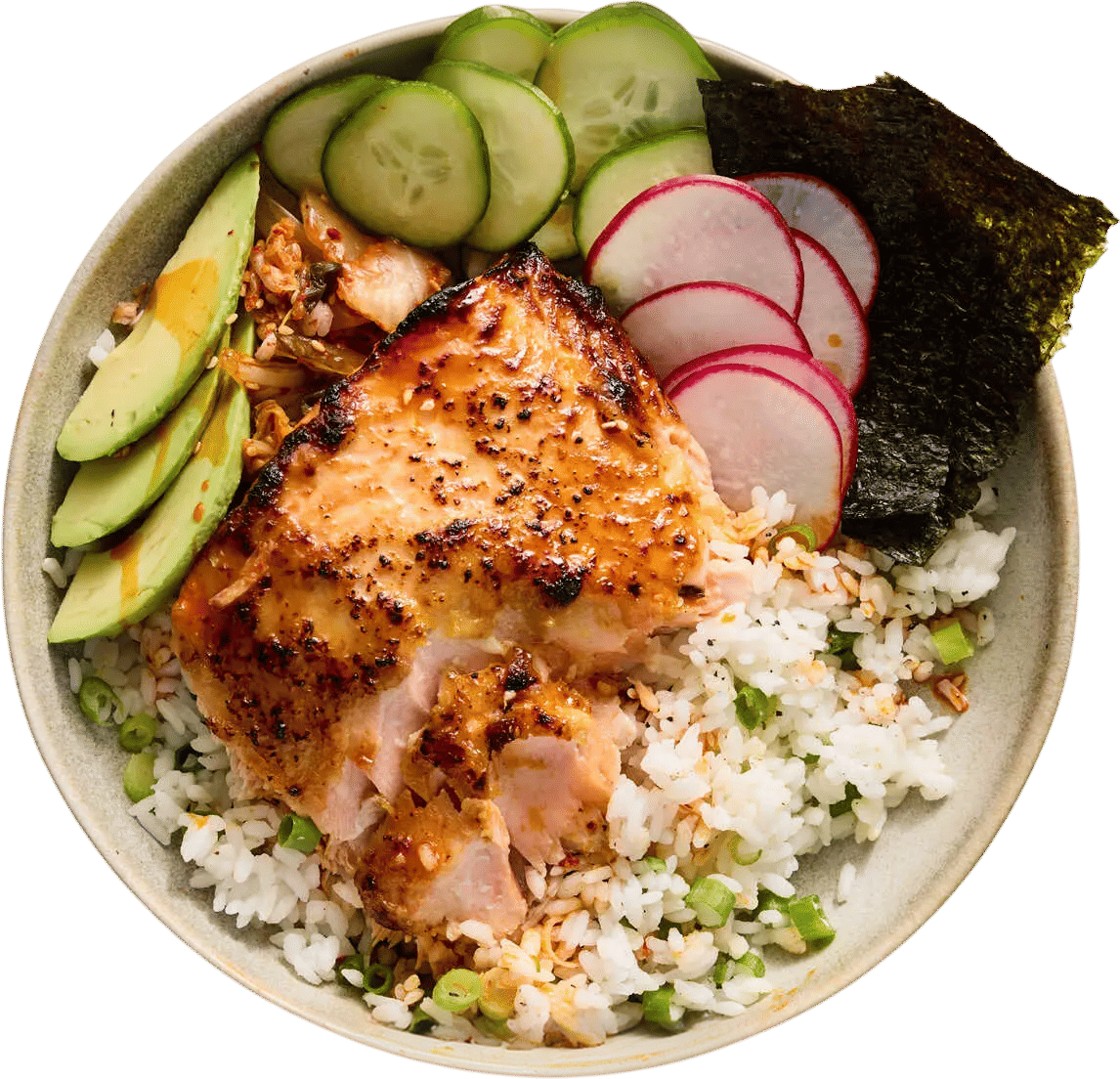 Sticky Miso Salmon Bowl