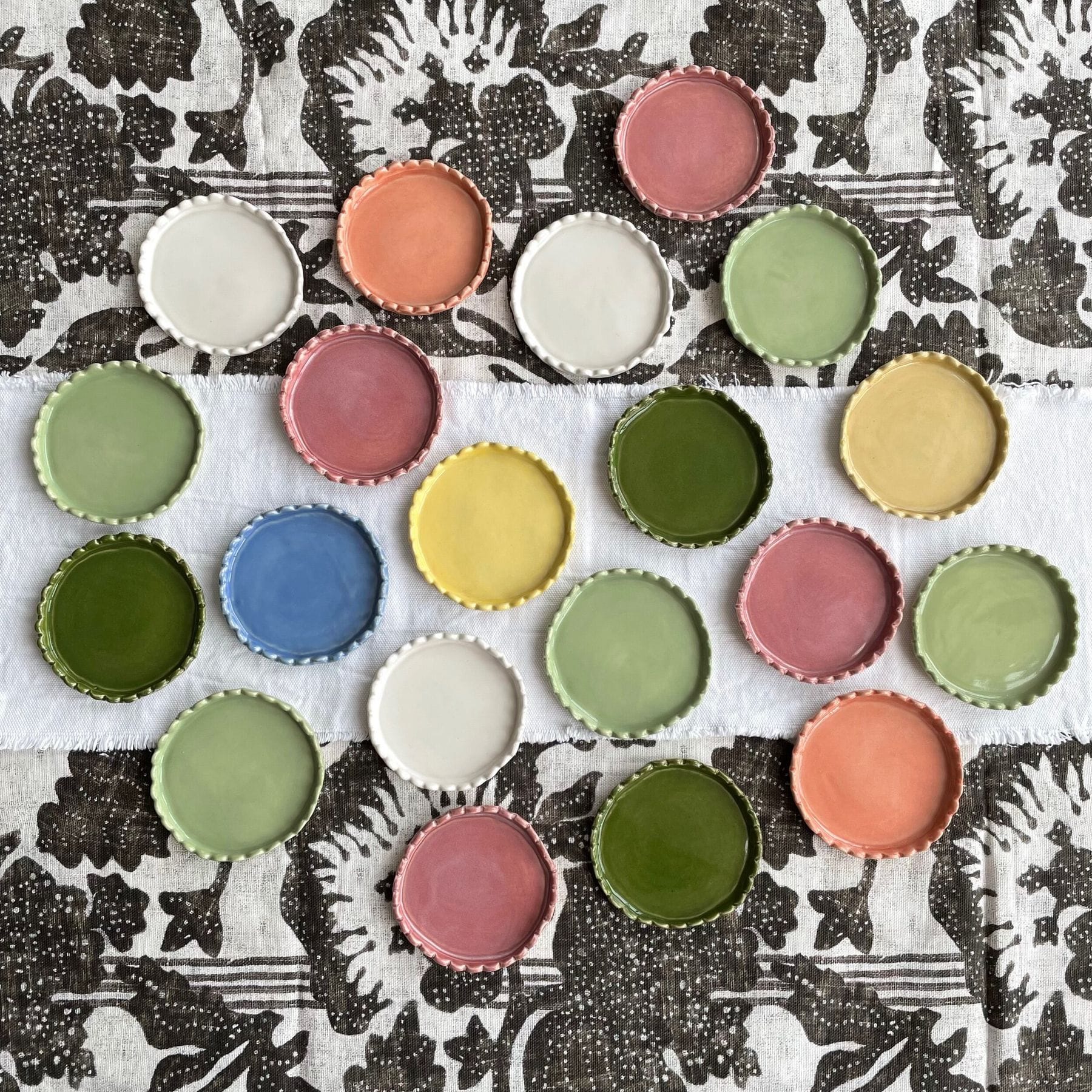 Scalloped Edge Ceramic Tableware (KCHossack Pottery)