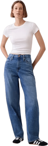 High Rise Barrel Jeans