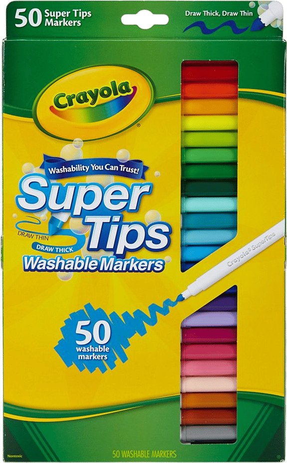 Big tub of Crayola markers