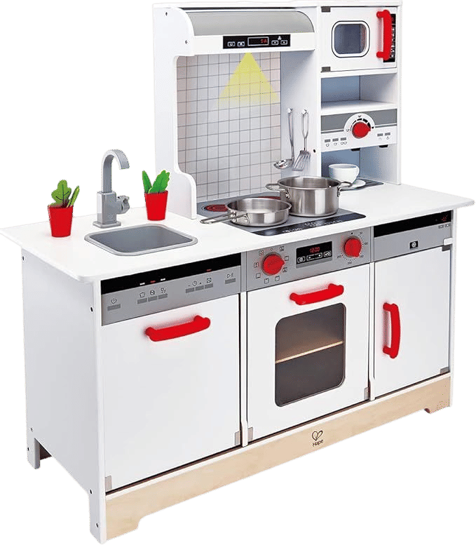 Kids All-in-1 Wooden Play Kitchen with Accessories