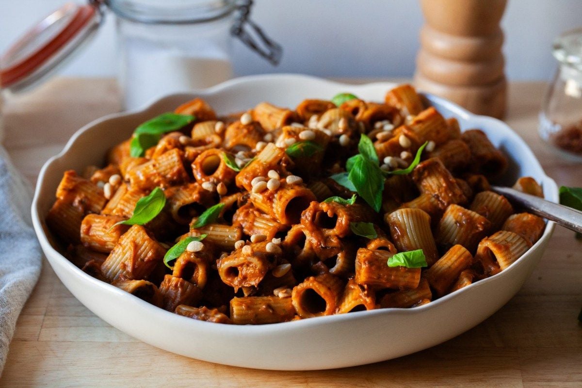 Rigatoni with Eggplant Purée Recipe