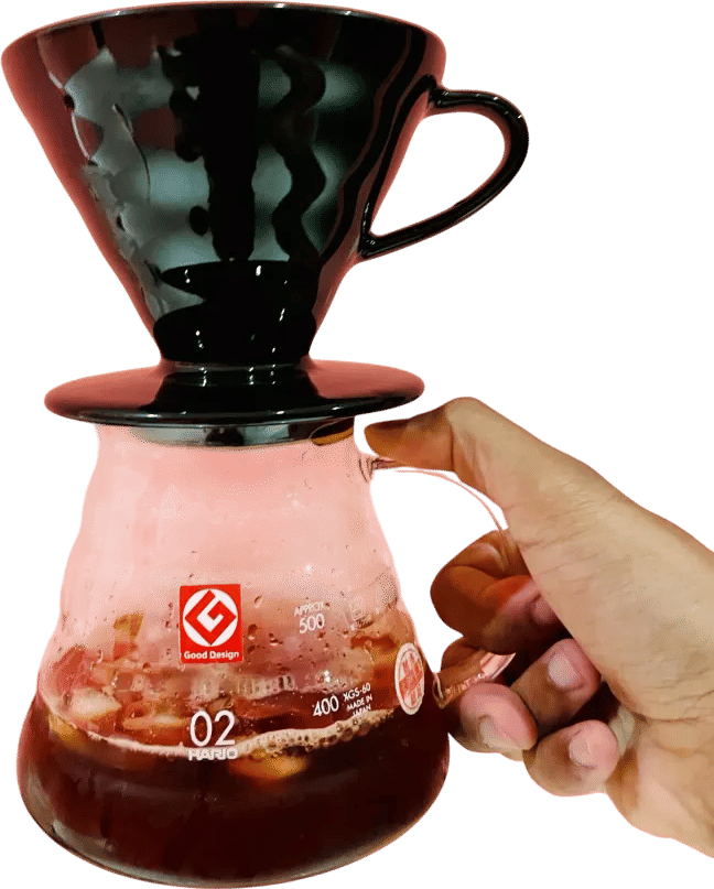 hario v60 + mason jar pourover method