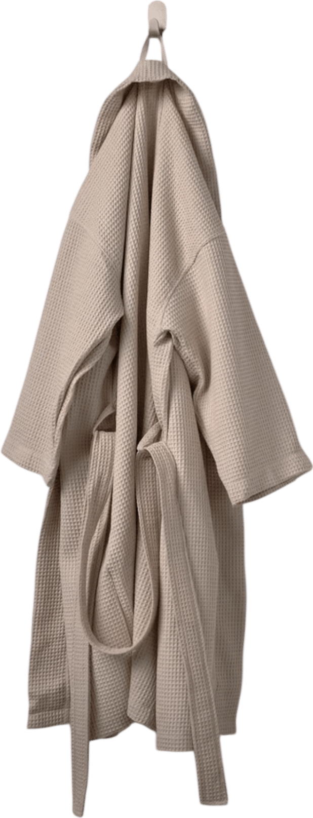 A cotton bathrobe