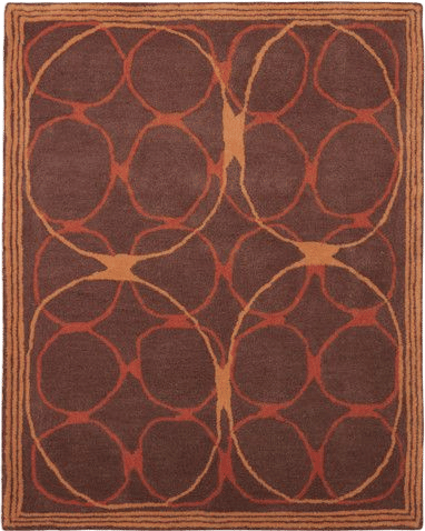 Black & Beige Bullseye Rug
