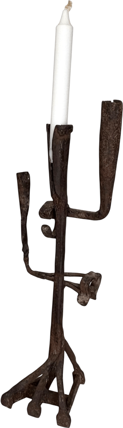 Vintage Brutalist Candlestick Holder