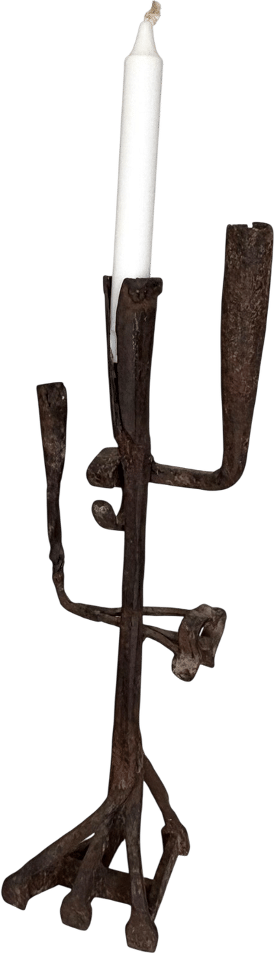 Vintage Brutalist Candlestick Holder