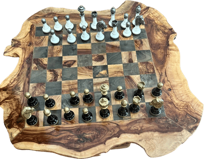 Hand Carved Wood Chess Board