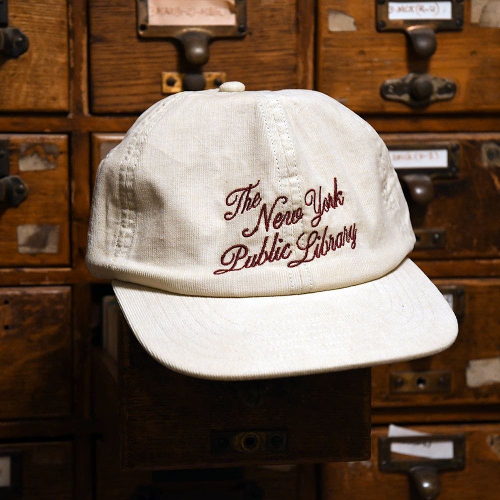 NYPL Script Corduroy Cap