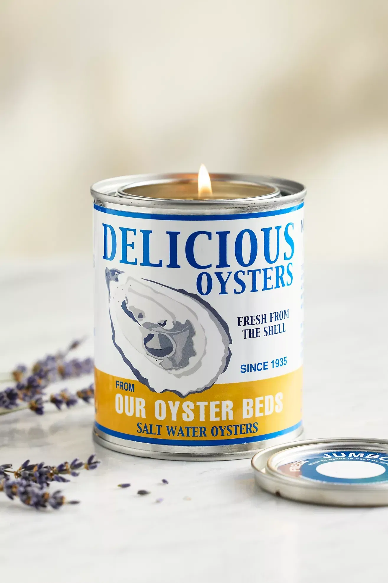 Oyster Can Candle