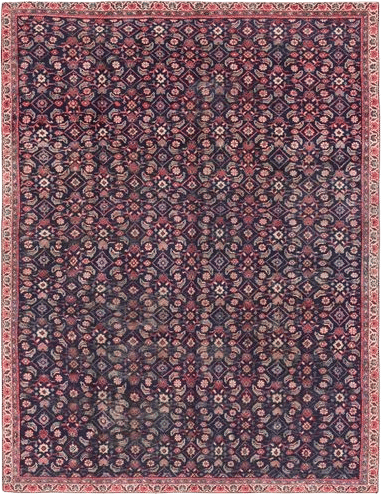 7' 3 x 9' 5 Hand Knotted Farahan Persian Wool Rug