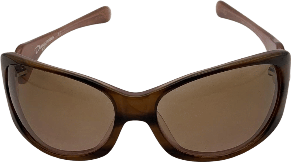 Oakley Dangerous Brown Wrap Sunglasses